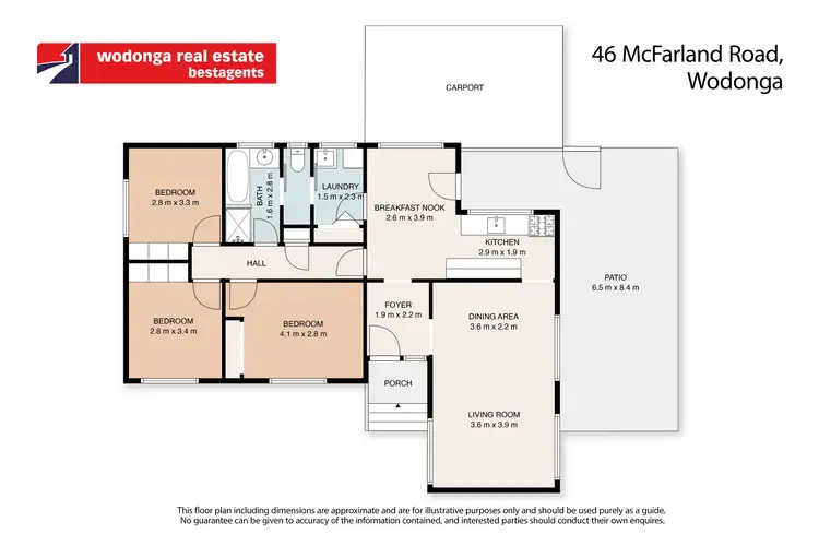 Floorplan of Homely house listing, 46 McFarland Road, Wodonga VIC 3690