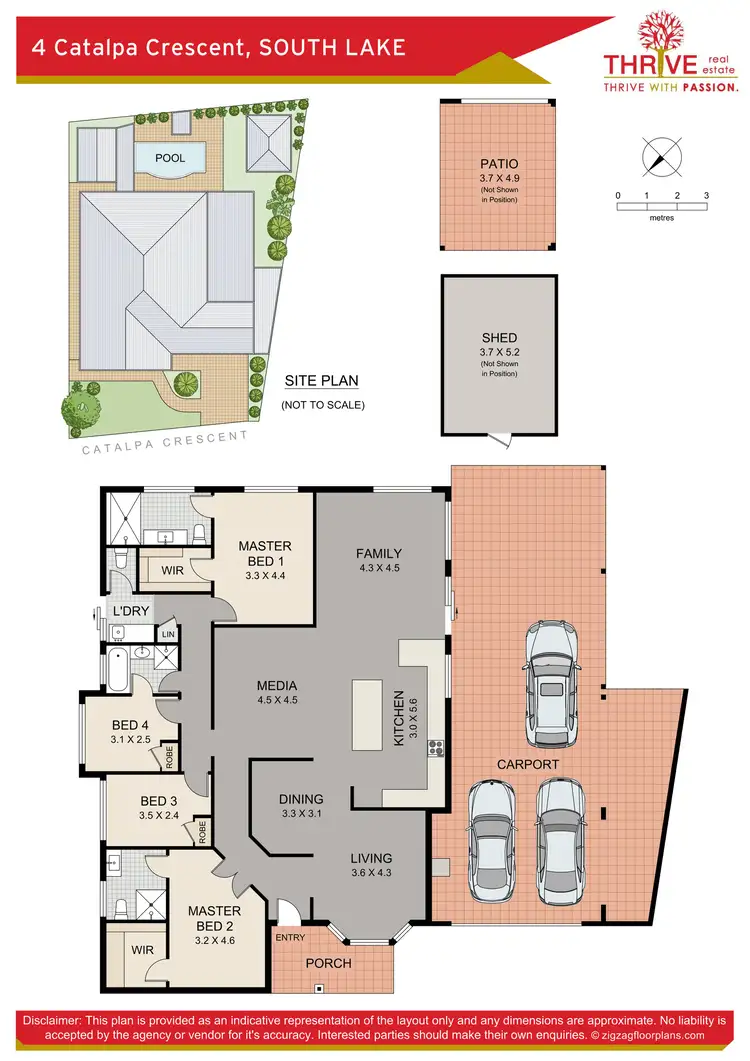 Floorplan of Homely house listing, 4 Catalpa Crescent, South Lake WA 6164