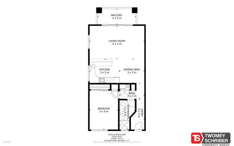Floorplan of Homely unit listing, 18/253-255 Lake Street, Cairns North QLD 4870