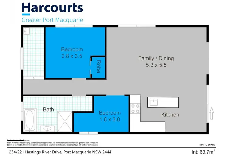 Floorplan of Homely house listing, 234/221 Hastings River Drive, Port Macquarie NSW 2444