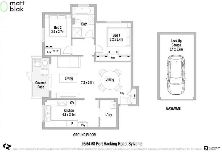 Floorplan of Homely apartment listing, 26/54-58 Port Hacking Road, Sylvania NSW 2224