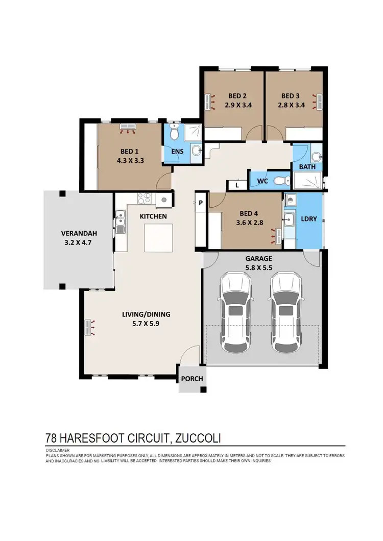 Floorplan of Homely house listing, 78 Haresfoot Circuit, Zuccoli NT 832