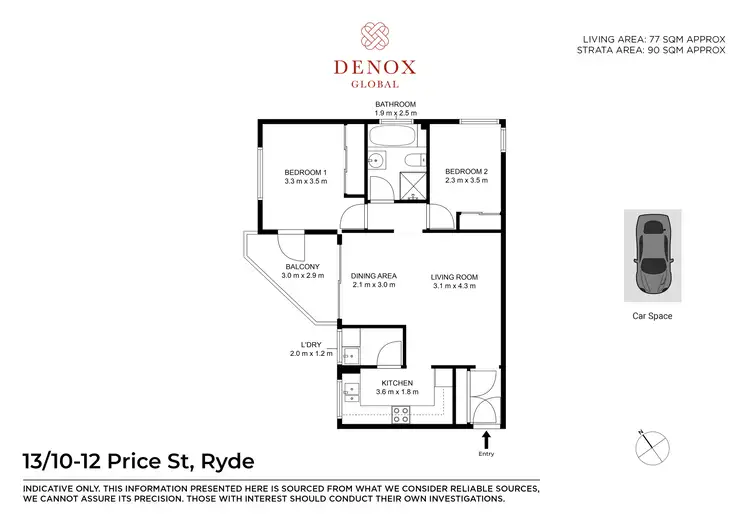 Floorplan of Homely unit listing, 13/10-12 Price Street, Ryde NSW 2112