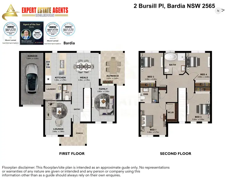 Floorplan of Homely house listing, 2 Bursil Pl, Bardia NSW 2565