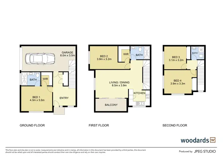 Floorplan of Homely townhouse listing, 1/10 Fawkner Road, Pascoe Vale VIC 3044