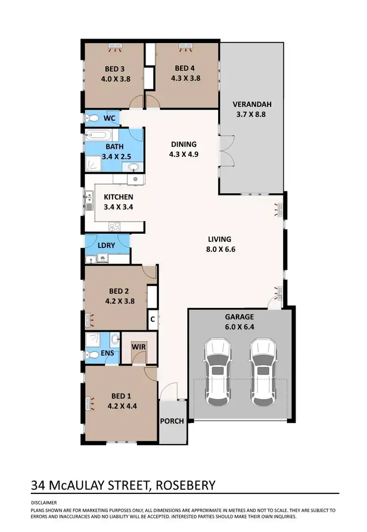 Floorplan of Homely house listing, 34 McAulay Street, Rosebery NT 832