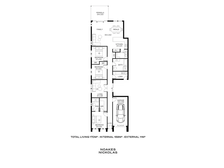 Floorplan of Homely house listing, 3A Maple Avenue, Klemzig SA 5087