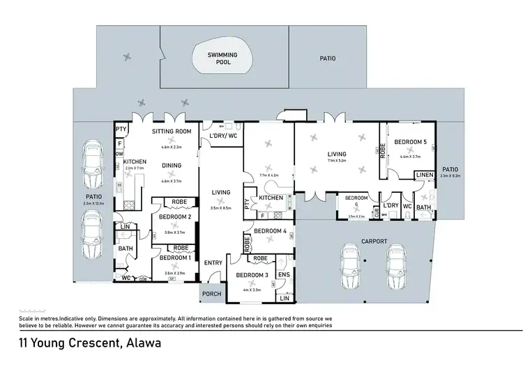Floorplan of Homely house listing, 11 Young Crescent, Alawa NT 810