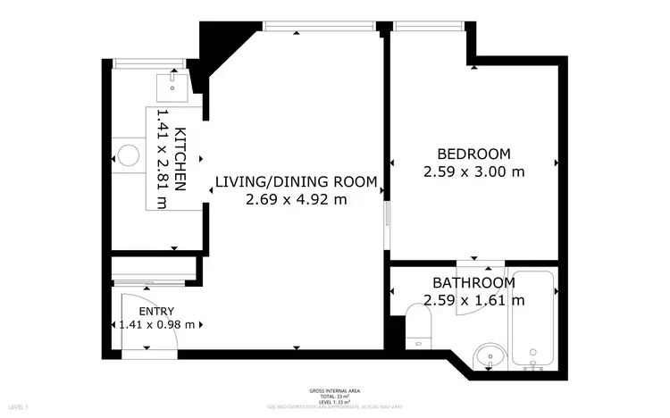 Floorplan of Homely apartment listing, 21/5-7 Earl Place, Potts Point NSW 2011