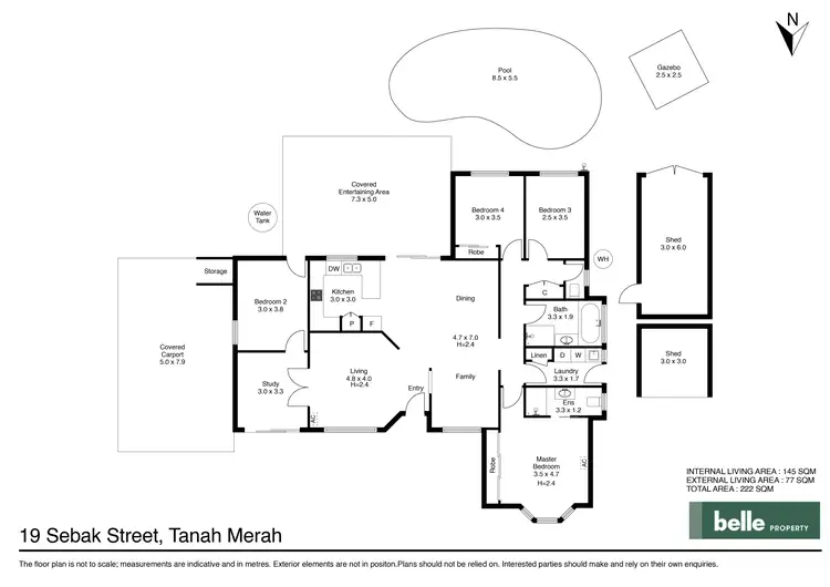 Floorplan of Homely house listing, 19 Sabak Street, Tanah Merah QLD 4128