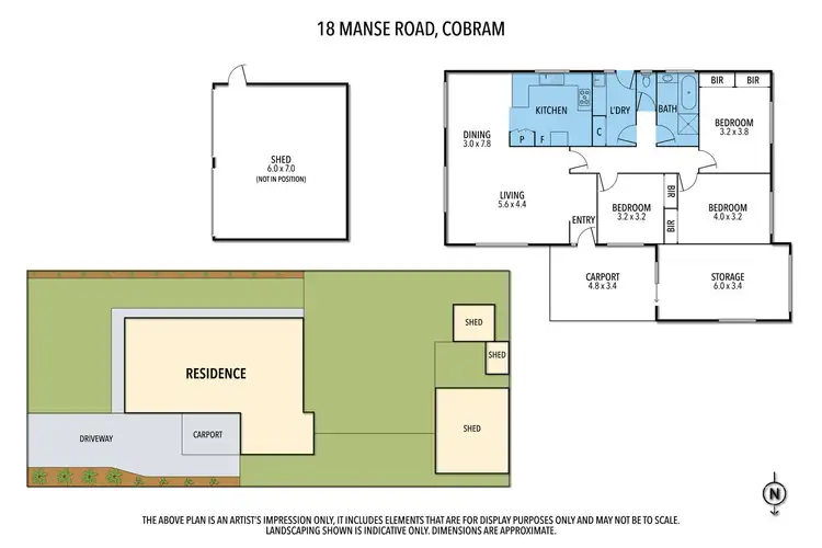 Floorplan of Homely house listing, 18 Manse Road, Cobram VIC 3644
