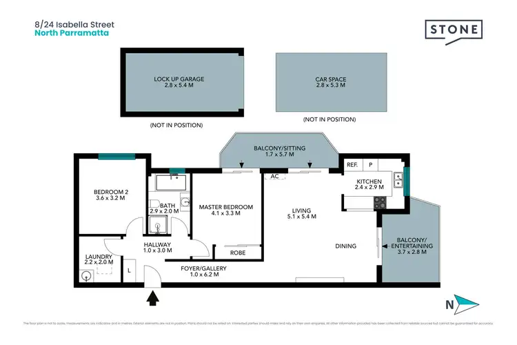 Floorplan of Homely apartment listing, 8/24 Isabella Street, North Parramatta NSW 2151
