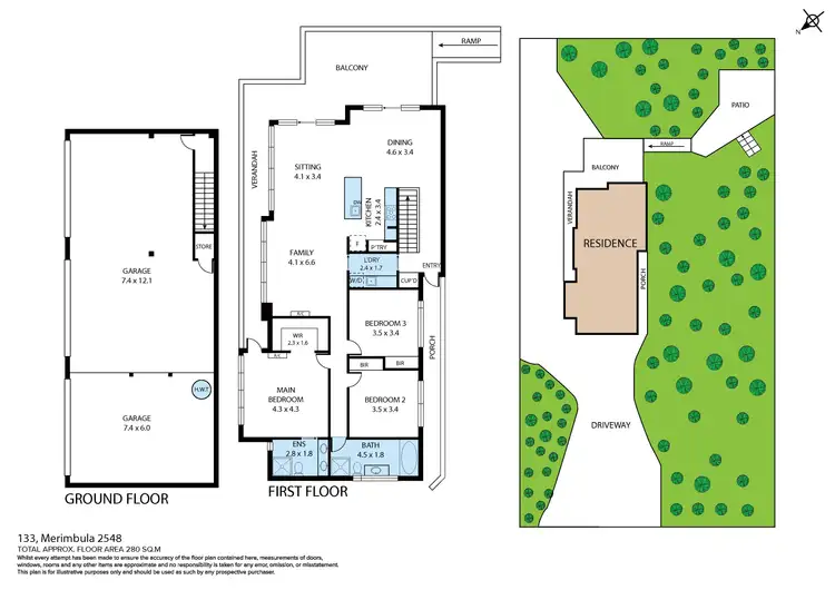 Floorplan of Homely house listing, 133 Merimbula Drive, Merimbula NSW 2548