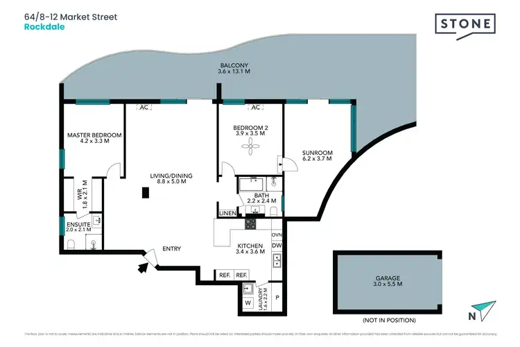 Floorplan of Homely apartment listing, 64/8-12 Market Street, Rockdale NSW 2216