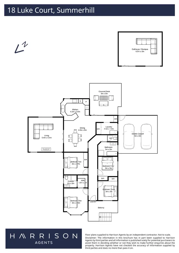 Floorplan of Homely house listing, 18 Luke Court, Summerhill TAS 7250