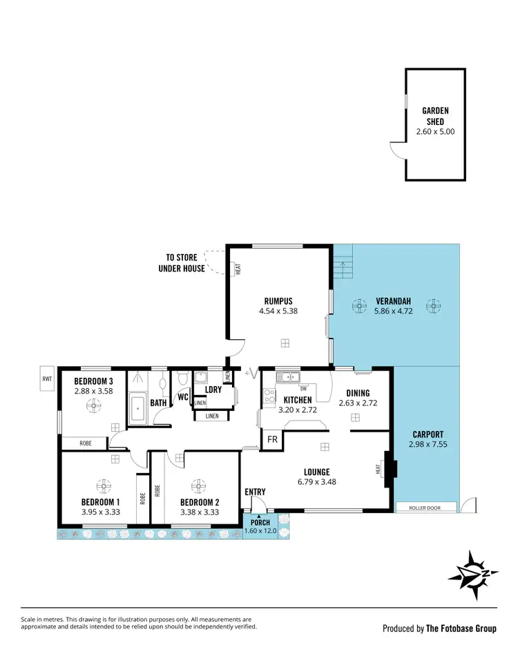 Floorplan of Homely house listing, 8 David Street, Happy Valley SA 5159