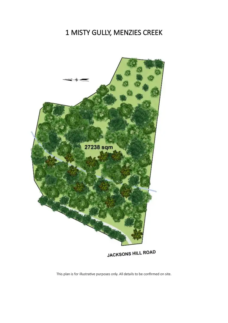 Floorplan of Homely land listing, 1 Misty Gully, Menzies Creek VIC 3159