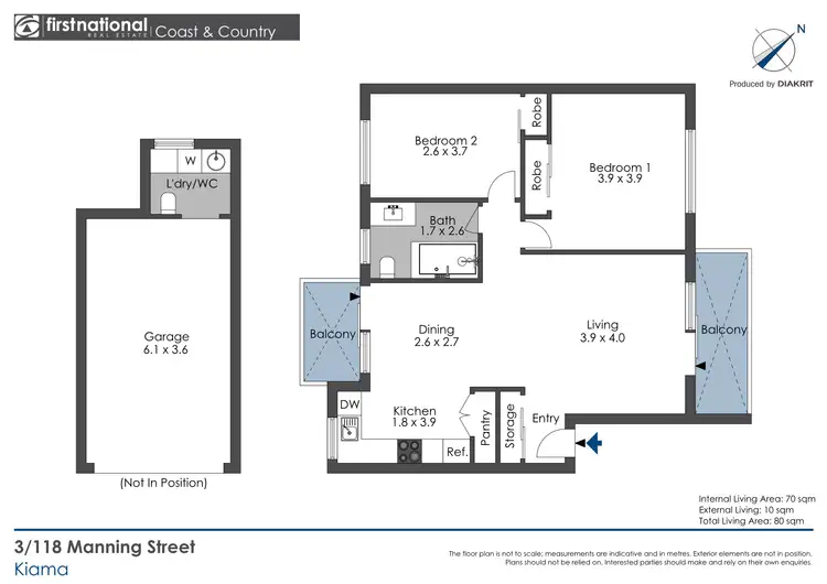 Floorplan of Homely unit listing, 3/118 Manning Street, Kiama NSW 2533