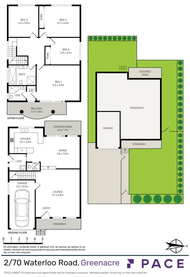 Floorplan of Homely townhouse listing, 2/70-72 Waterloo Road, Greenacre NSW 2190