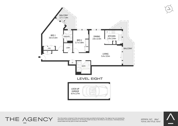 Floorplan of Homely unit listing, 30/163 Willoughby Road, Naremburn NSW 2065