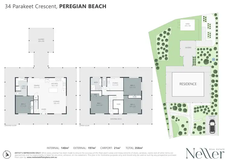 Floorplan of Homely house listing, 34 Parakeet Crescent, Peregian Beach QLD 4573