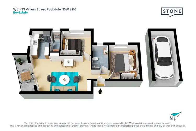 Floorplan of Homely unit listing, 5/31-33 Villiers Street, Rockdale NSW 2216