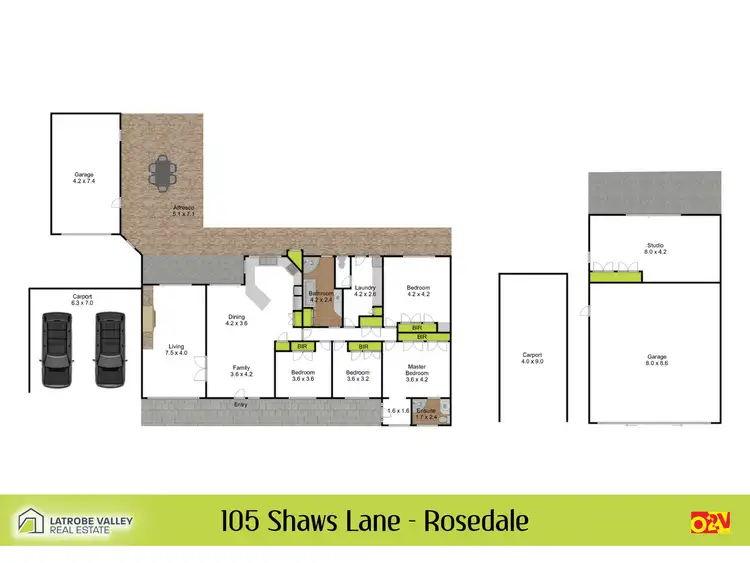 Floorplan of Homely house listing, 105 Shaws Lane, Rosedale VIC 3847