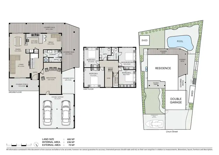 Floorplan of Homely house listing, 7 Linum Street, Palm Beach QLD 4221