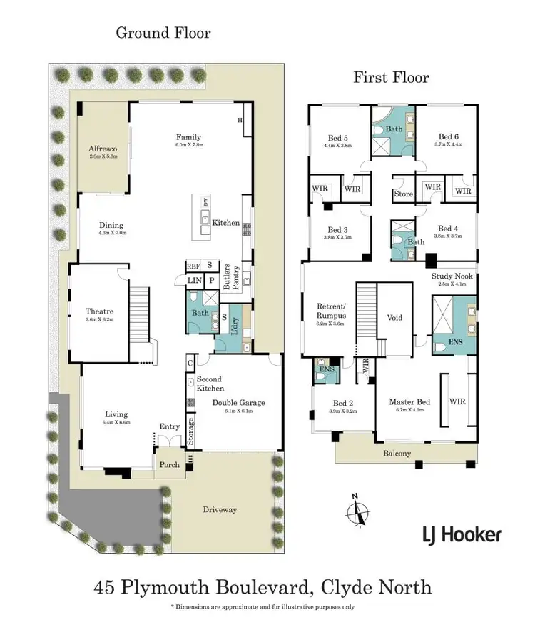 Floorplan of Homely house listing, 45 Plymouth Boulevard, Clyde North VIC 3978