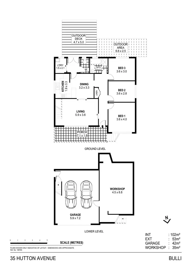 Floorplan of Homely house listing, 35 Hutton Avenue, Bulli NSW 2516