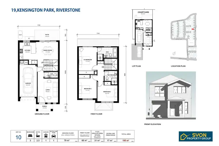 Floorplan of Homely townhouse listing, 10/19 Kensington Park Road, Riverstone NSW 2765