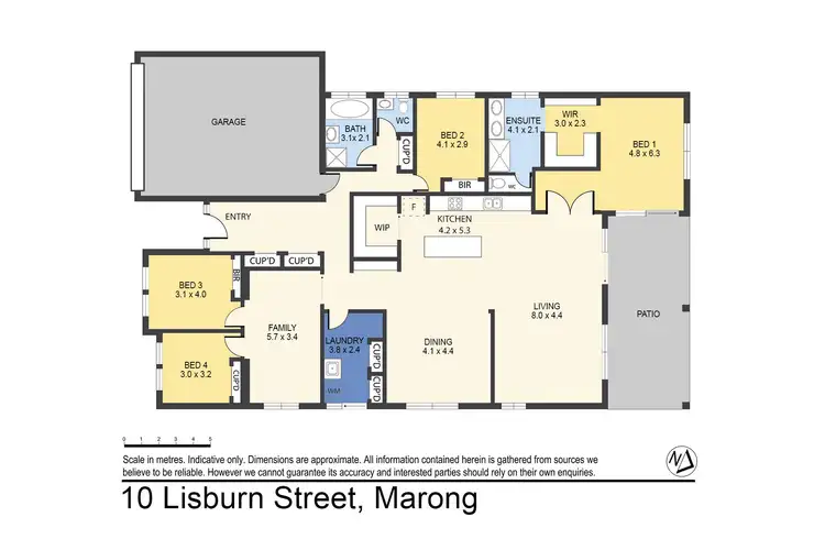 Floorplan of Homely house listing, 10 Lisburn Street, Marong VIC 3515