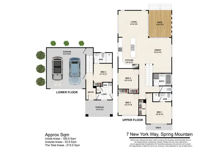 Floorplan of Homely house listing, 7 New York Way, Spring Mountain QLD 4300
