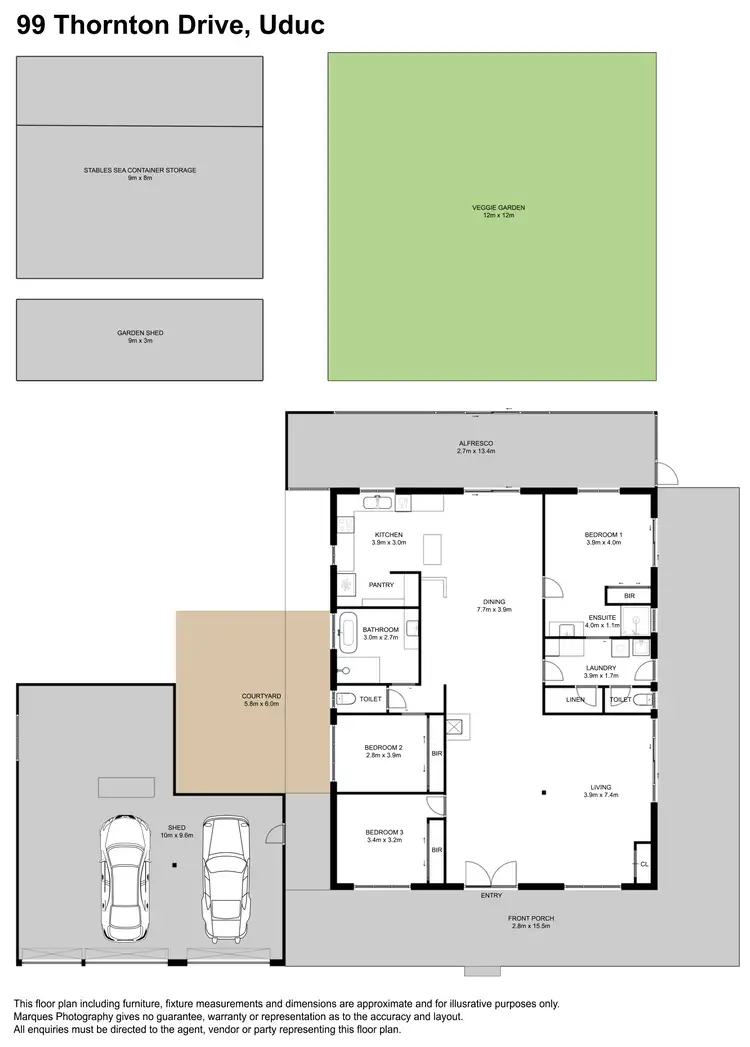 Floorplan of Homely house listing, 99 Thornton Drive, Uduc WA 6220