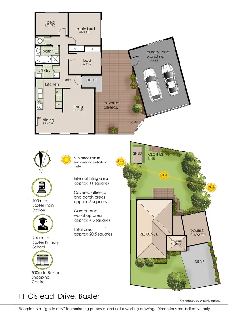 Floorplan of Homely house listing, 11 Olstead Drive, Baxter VIC 3911