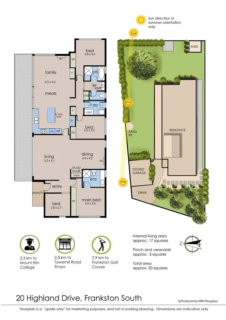 Floorplan of Homely house listing, 20 Highland Drive, Frankston South VIC 3199
