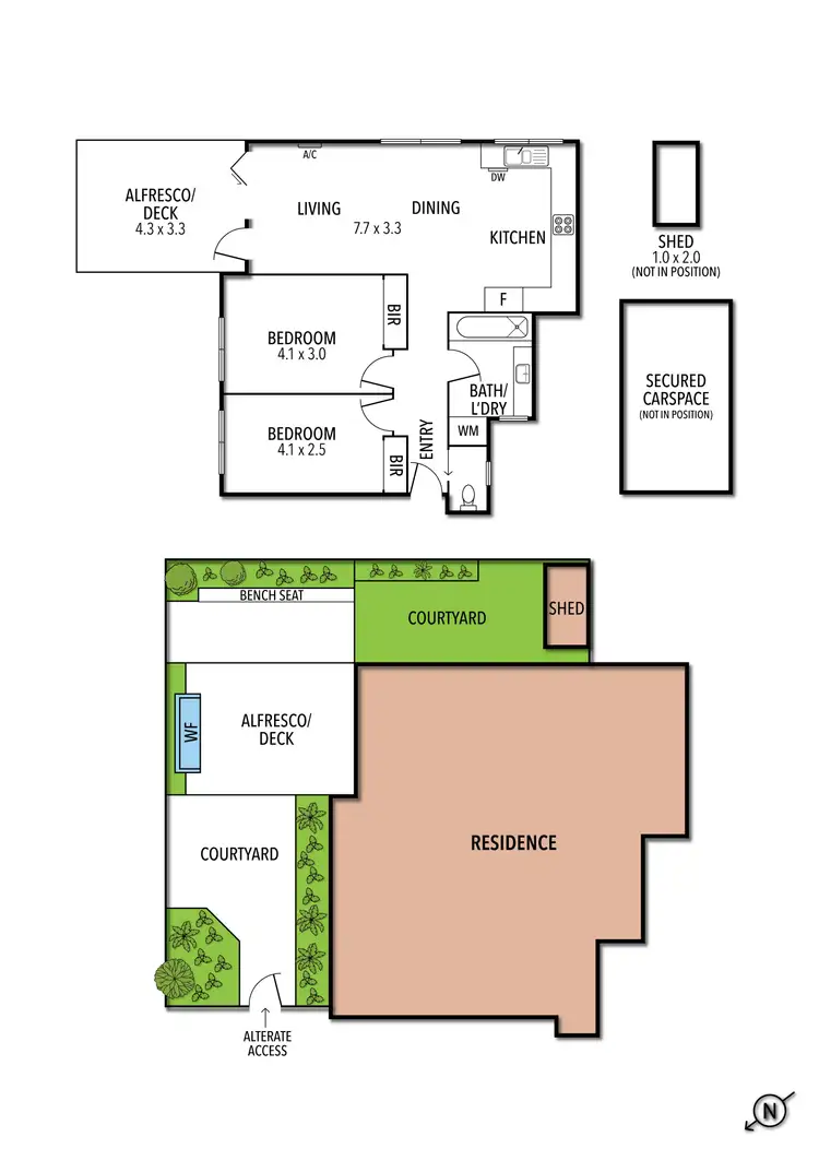 Floorplan of Homely apartment listing, 2/74-76 Rathmines Road, Hawthorn East VIC 3123