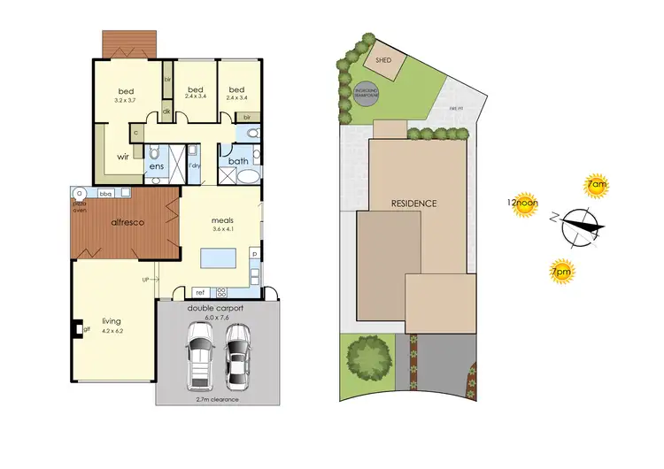 Floorplan of Homely house listing, 3 Merinda Court, Frankston VIC 3199