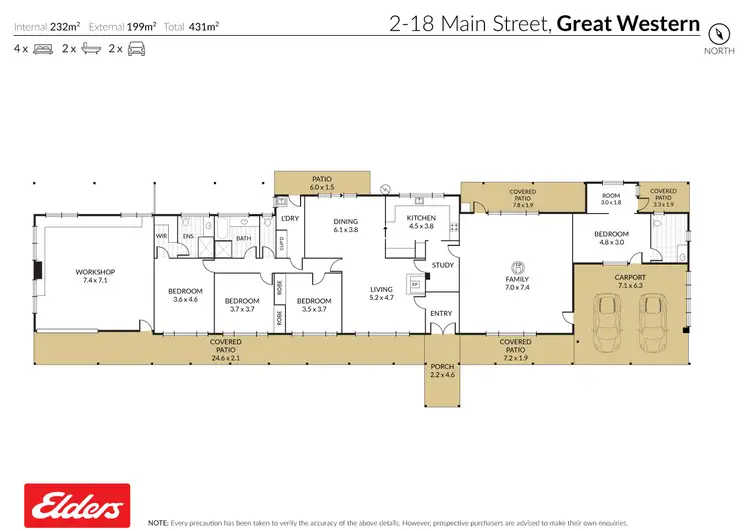 Floorplan of Homely house listing, 2-18 Main Street, Great Western VIC 3374