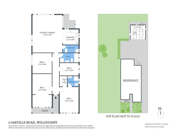 Floorplan of Homely house listing, 5 Oakville Road, Willoughby NSW 2068