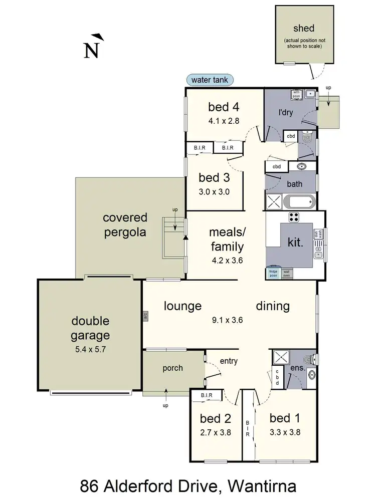 Floorplan of Homely house listing, 86 Alderford Drive, Wantirna VIC 3152