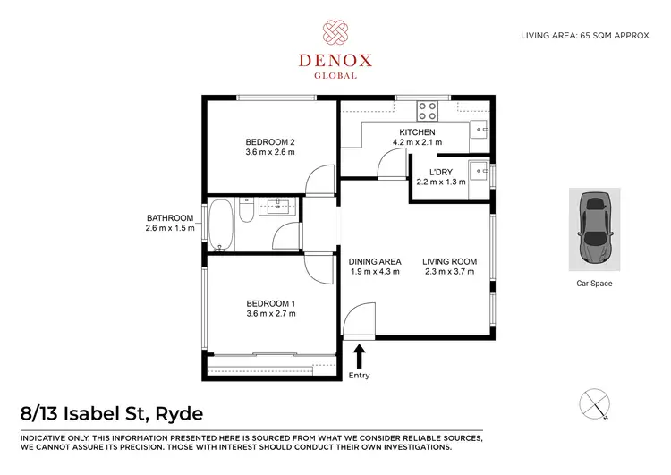 Floorplan of Homely unit listing, 8/13 Isabel Street, Ryde NSW 2112