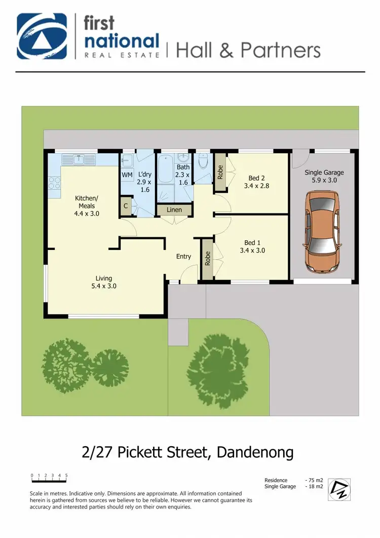 Floorplan of Homely unit listing, 2/27 Pickett Street, Dandenong VIC 3175
