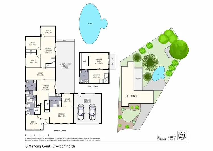 Floorplan of Homely house listing, 5 Mirnong Court, Croydon North VIC 3136