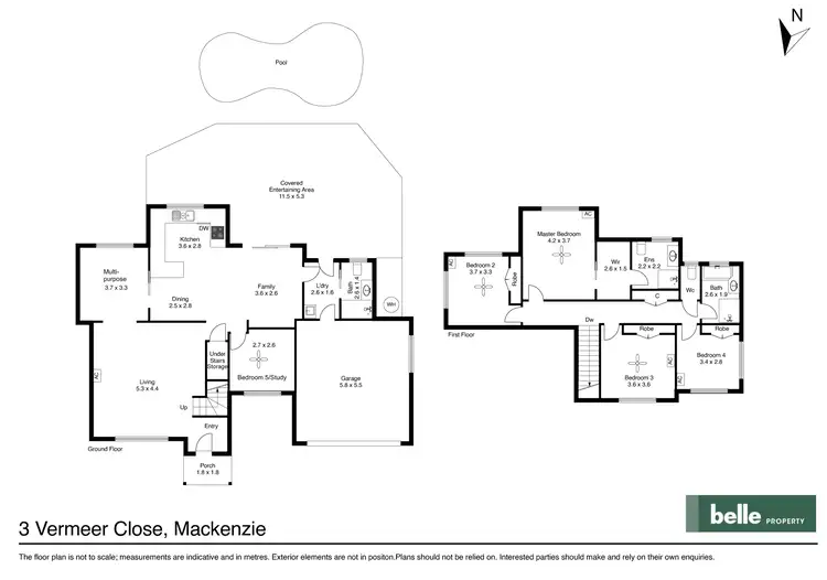 Floorplan of Homely house listing, 3 Vermeer Close, Mackenzie QLD 4156