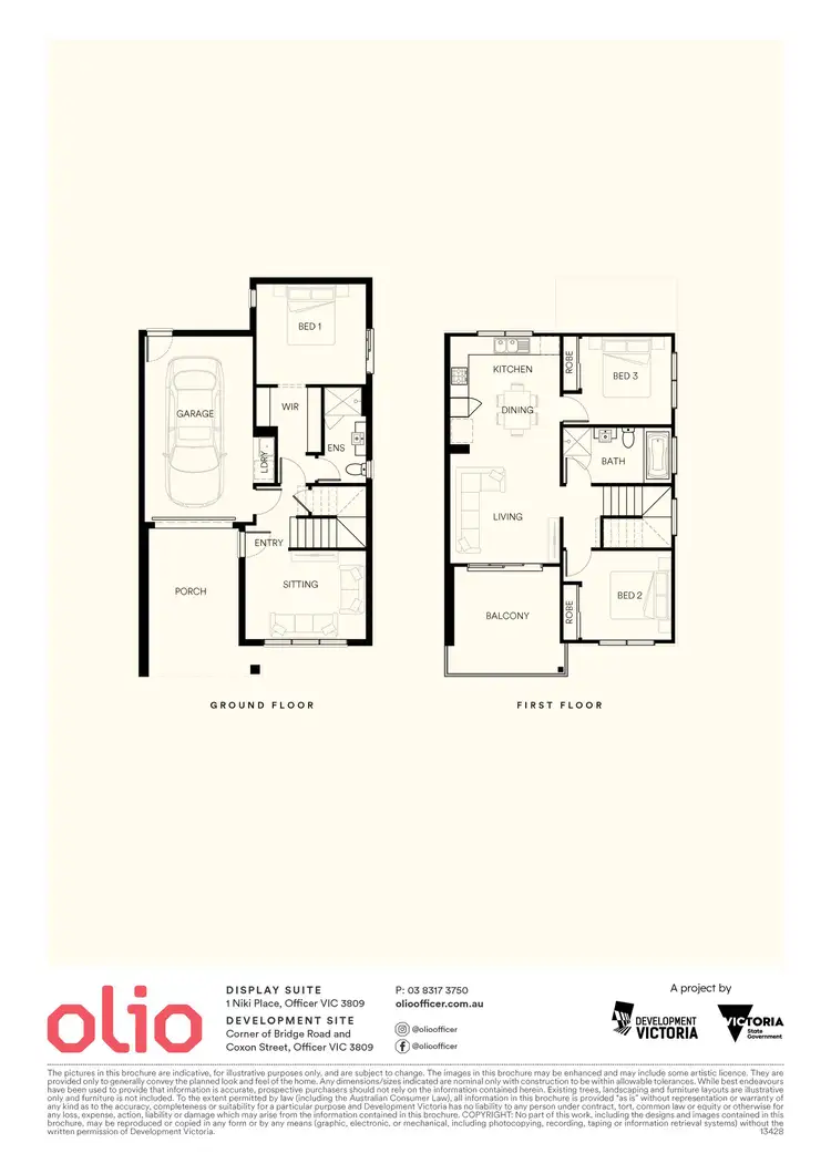 Floorplan of Homely townhouse listing, Lot 301 Lustre Street, Officer VIC 3809