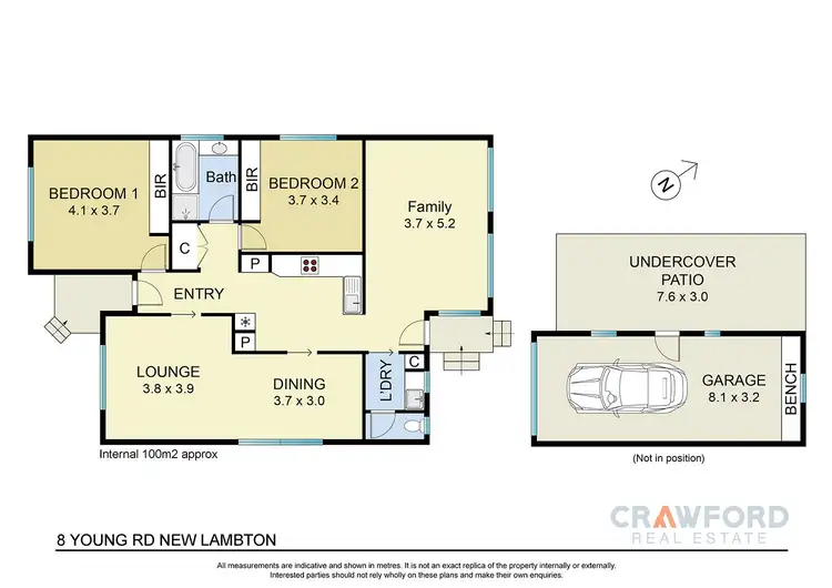 Floorplan of Homely house listing, 8 Young Road, New Lambton NSW 2305