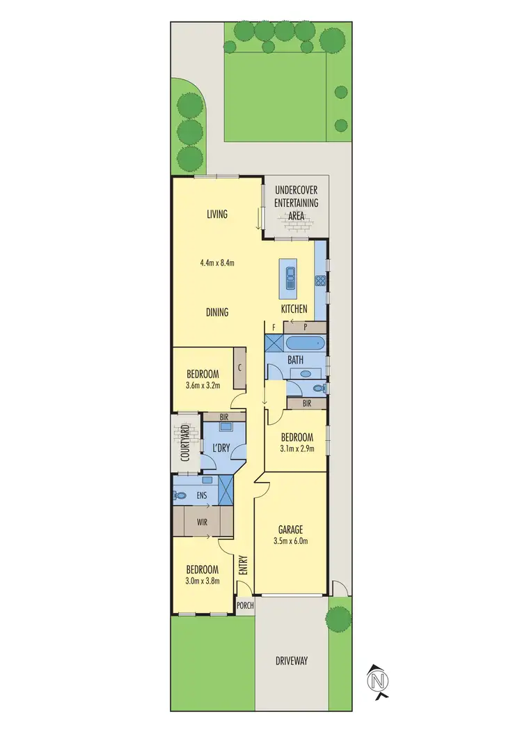 Floorplan of Homely unit listing, 2/65 Honour Avenue, Wyndham Vale VIC 3024