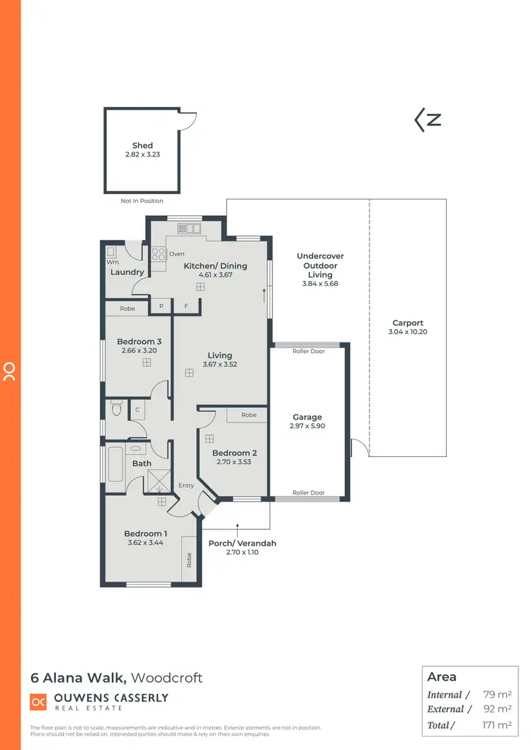 Floorplan of Homely house listing, 6 Alana Walk, Woodcroft SA 5162