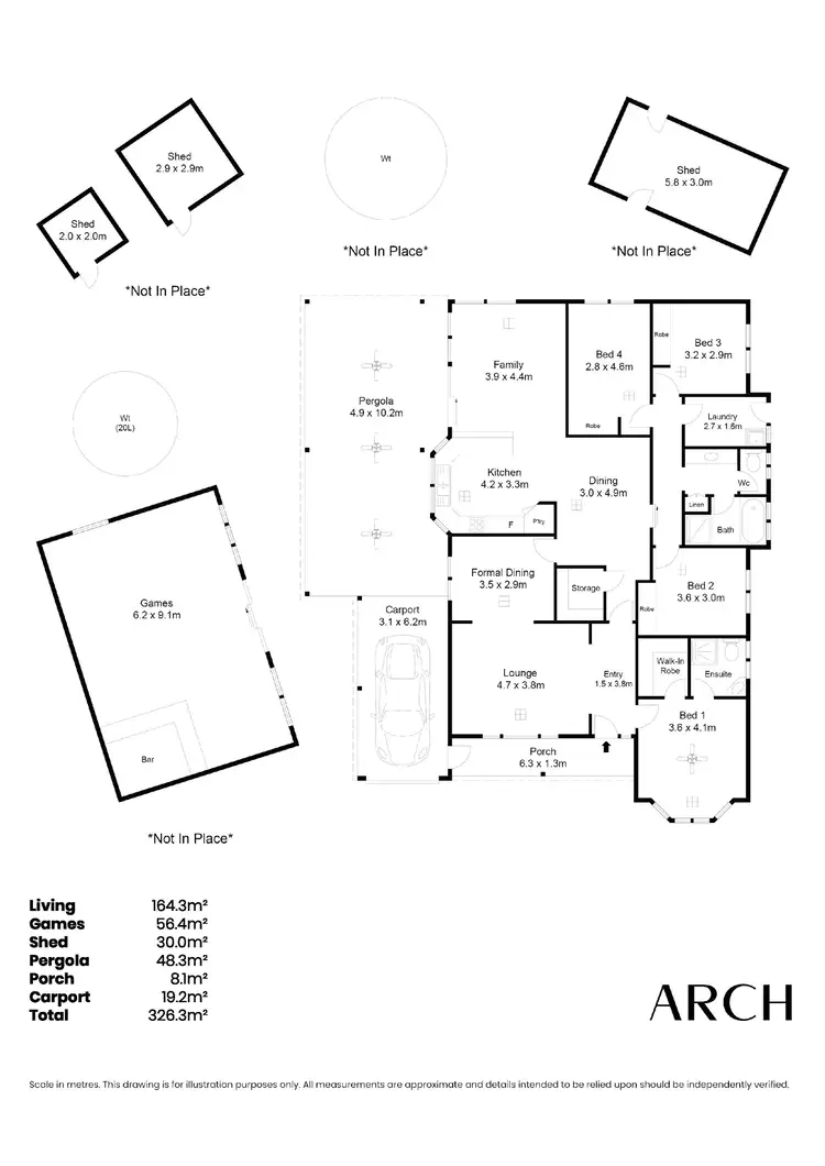 Floorplan of Homely house listing, 10 Andrews Court, Reid SA 5118